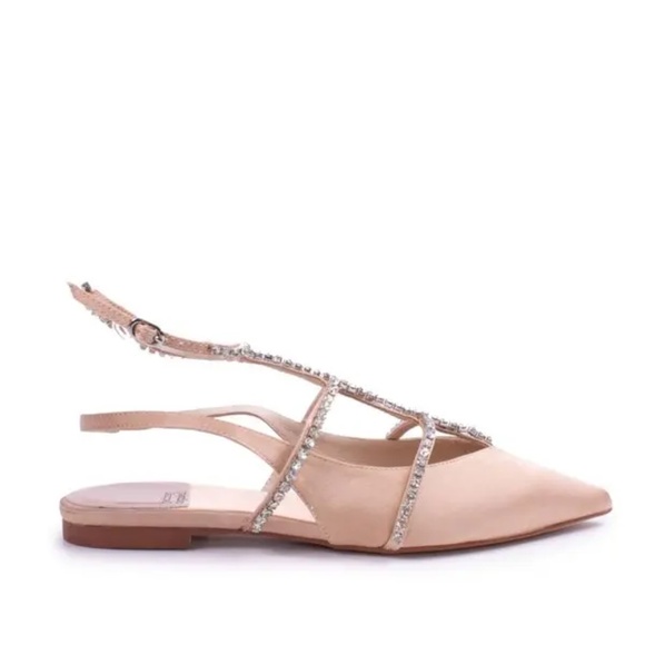 Jeffrey Campbell Pristina Natural Satin Flats - Picture 5 of 6